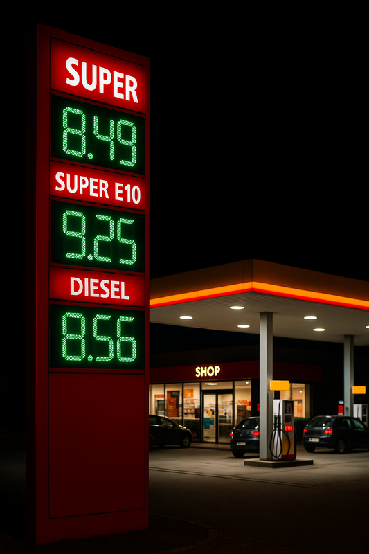 LED Displays für Tankstellen