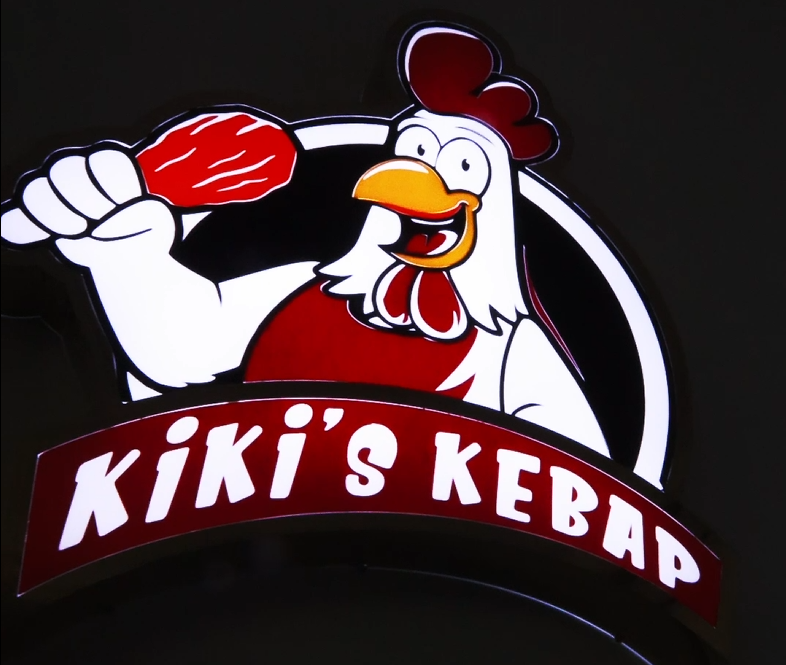 Load video: Video der Leuchtbuchstaben von Kikis Kebap